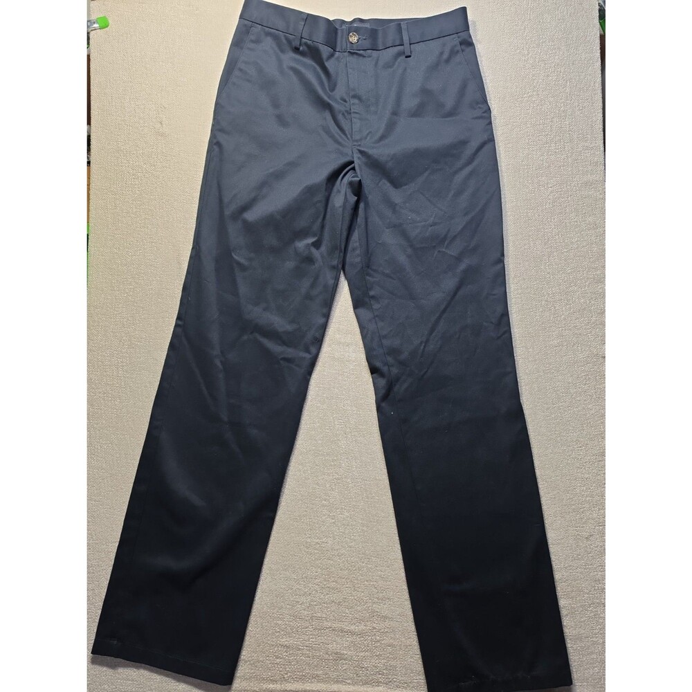 Dockers Pants Mens 32x34 Navy Signature Khaki Classic Fit 100% Cotton
